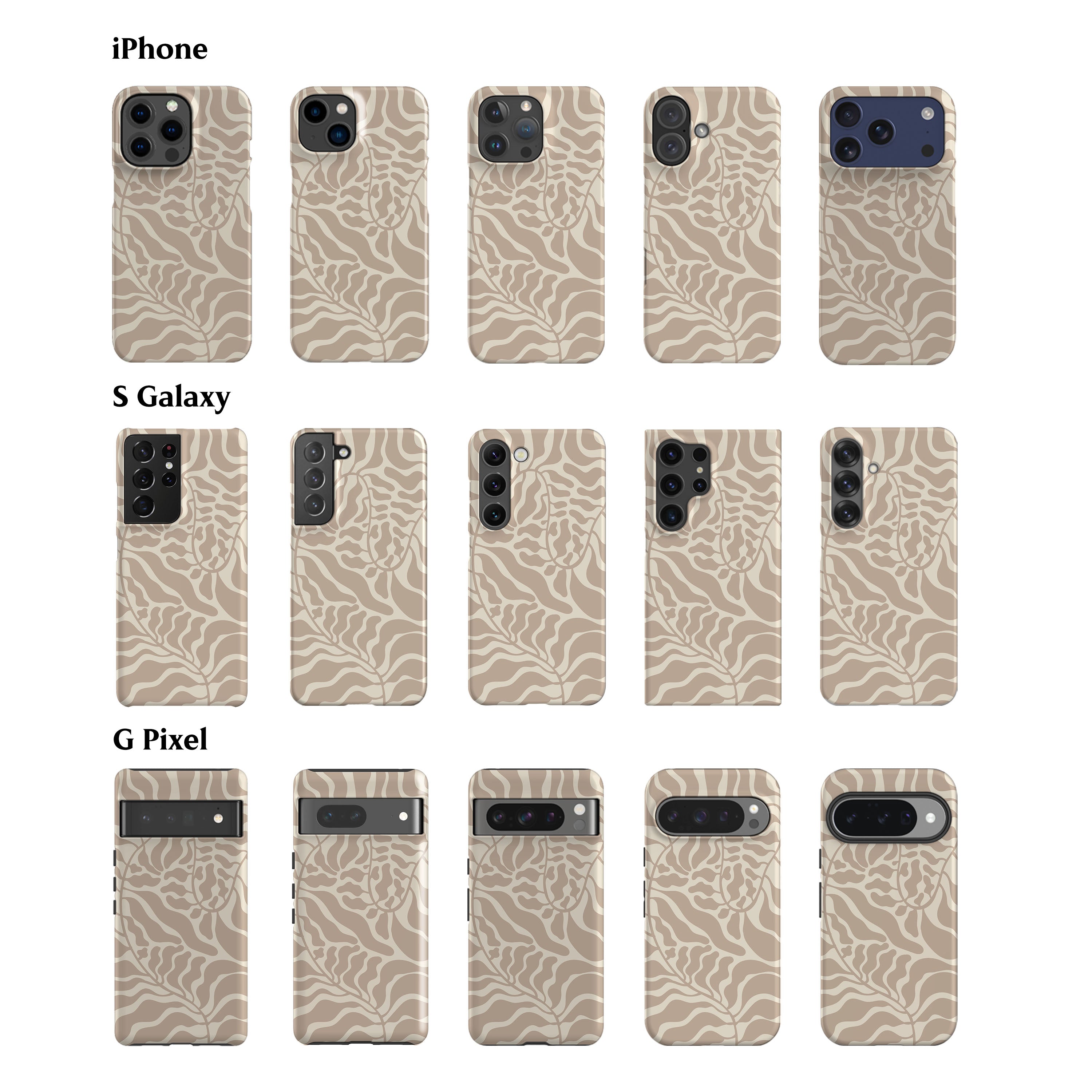 Matisse Leaves Beige Phone Case