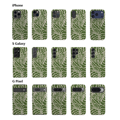 Matisse Leaves Moss Green Phone Case