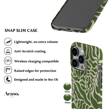 Matisse Leaves Moss Green Phone Case
