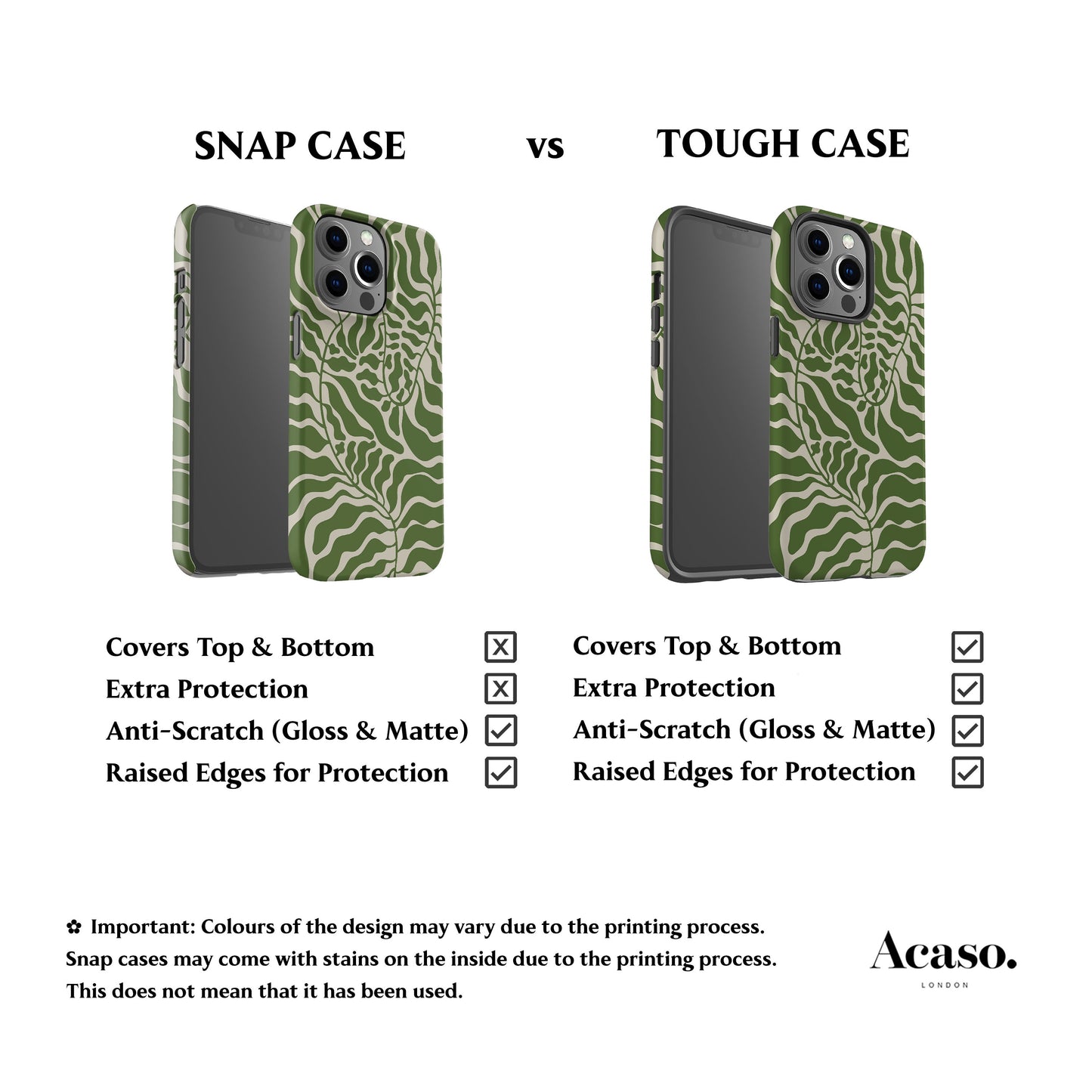 Matisse Leaves Moss Green Phone Case