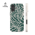 Dark Green Leafy Eco-Friendly Phone Case