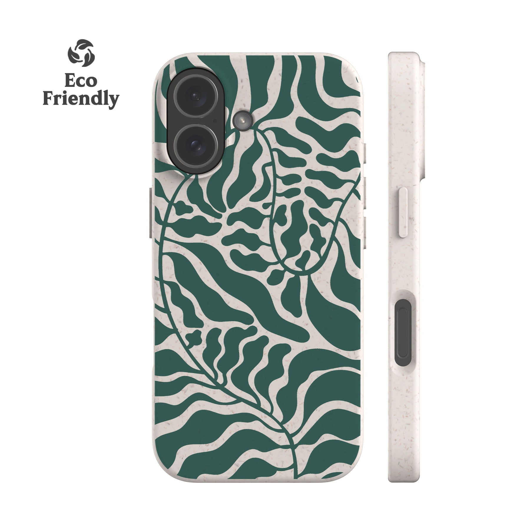 Dark Green Leafy Eco-Friendly Phone Case