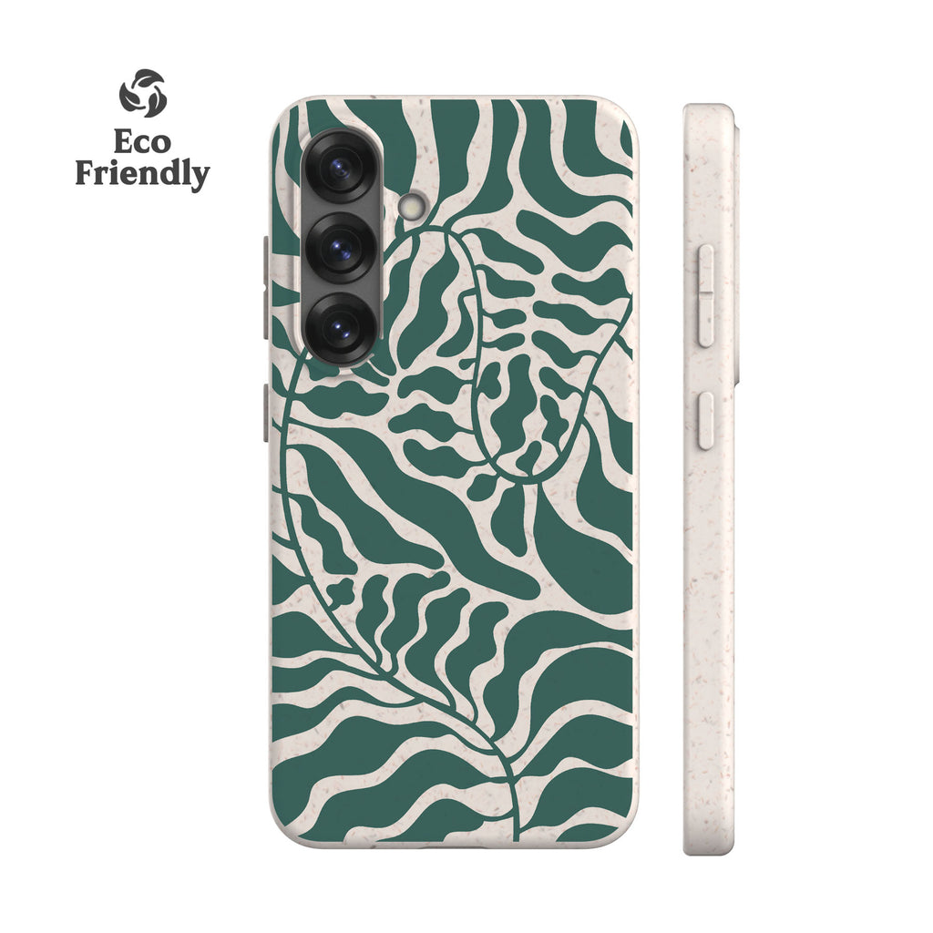 Dark Green Leafy Eco-Friendly Phone Case