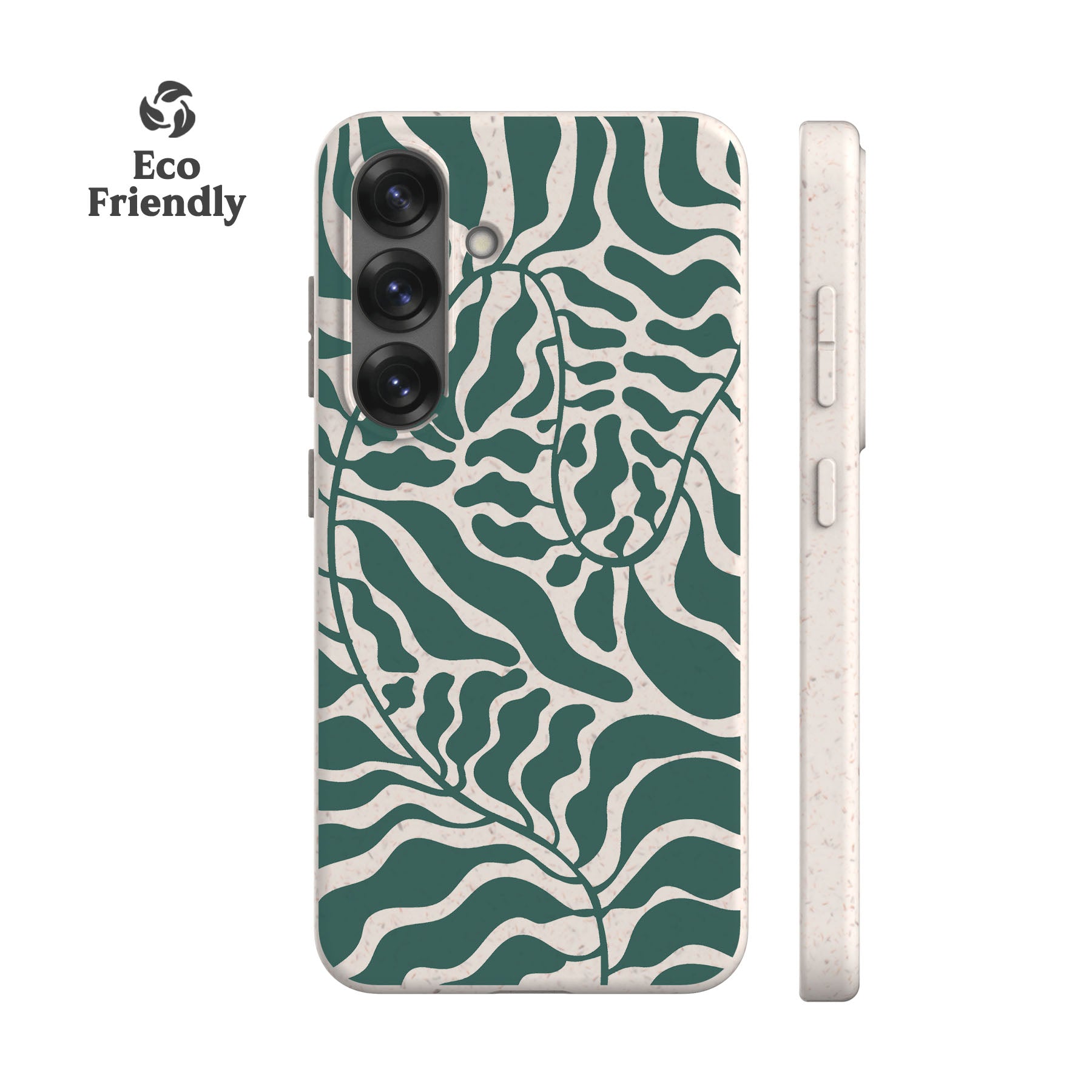 Dark Green Leafy Eco-Friendly Phone Case