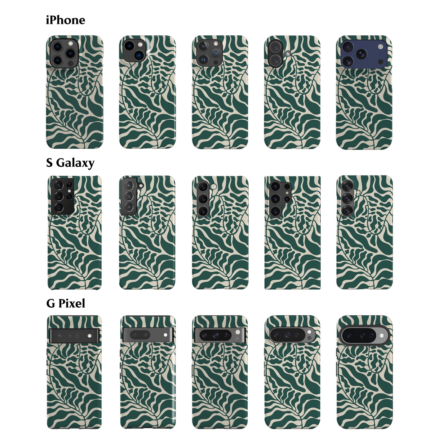 Matisse Leaves Teal Phone Case