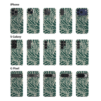 Matisse Leaves Teal Phone Case