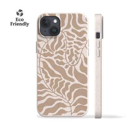 Beige Leafy Eco-Friendly Phone Case