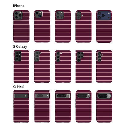 Mauve Landscape Striped Phone Case