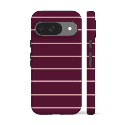 Mauve Landscape Striped Phone Case