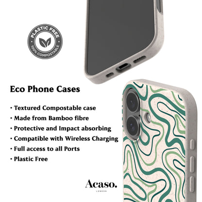Maya Line Art Eco-Friendly Phone Case
