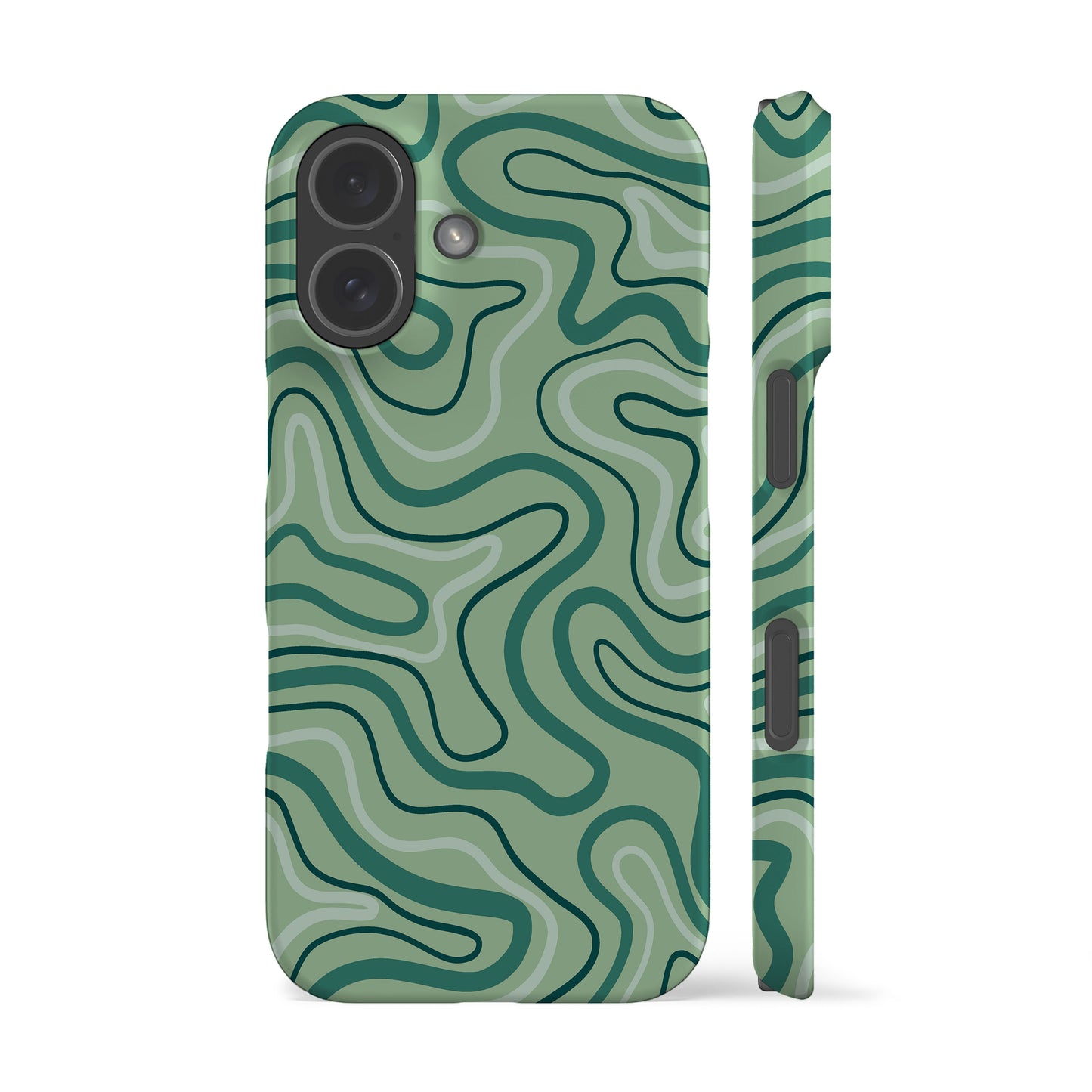 Maya Line Art Green Phone Case