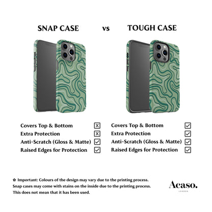 Maya Line Art Green Phone Case