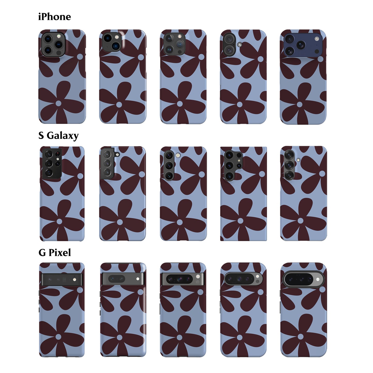 May Flowers Blue Phone Case