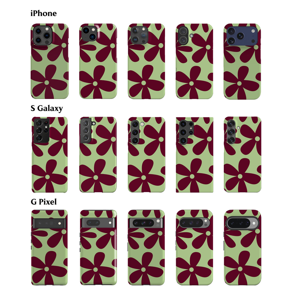 May Flowers Mint Green Phone Case