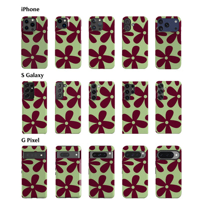 May Flowers Mint Green Phone Case