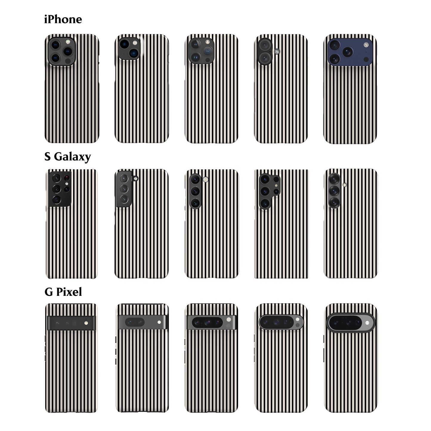 Menorca Black Stripes Phone Case