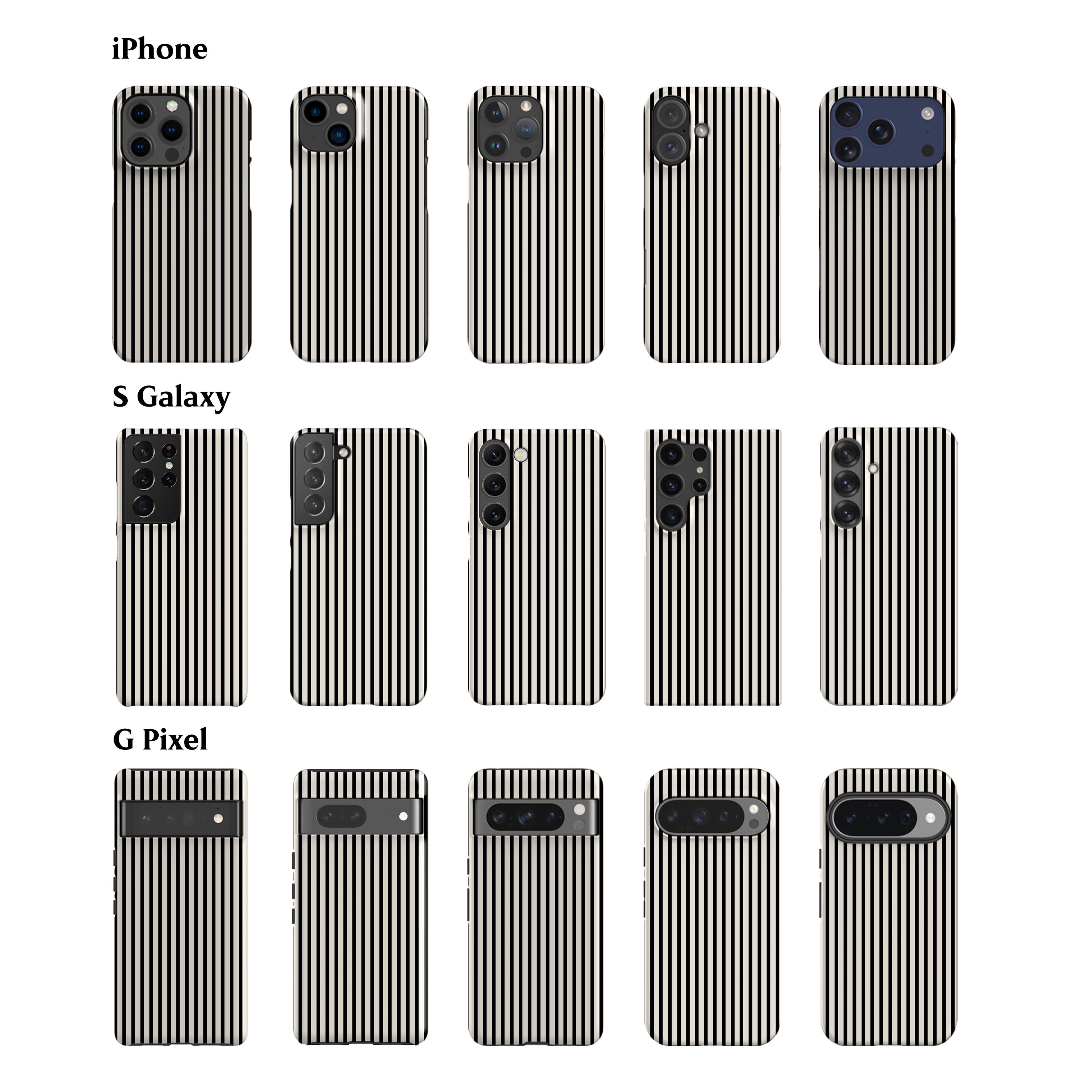 Menorca Black Stripes Phone Case