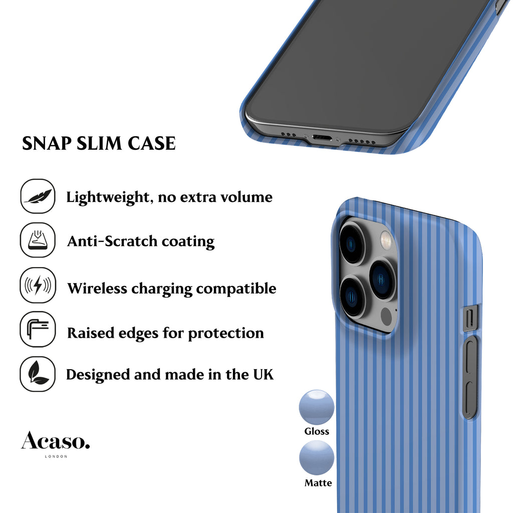 Menorca Blue Stripes Phone Case