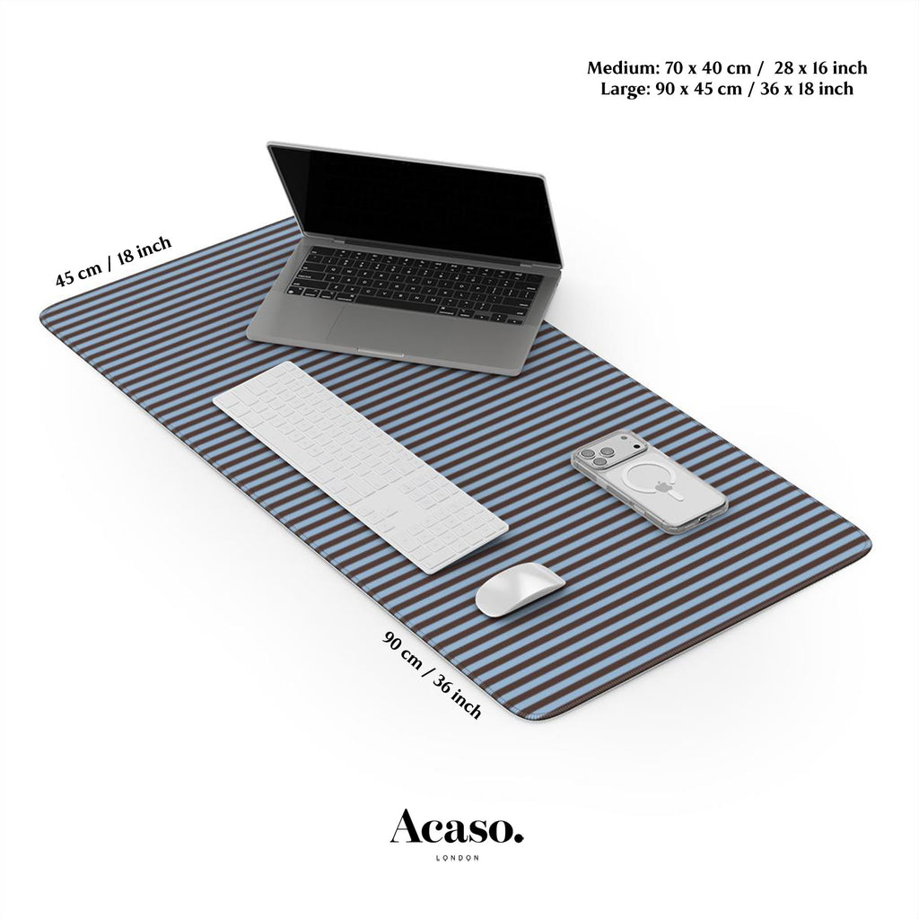 Midnight Stripes Desk Mat