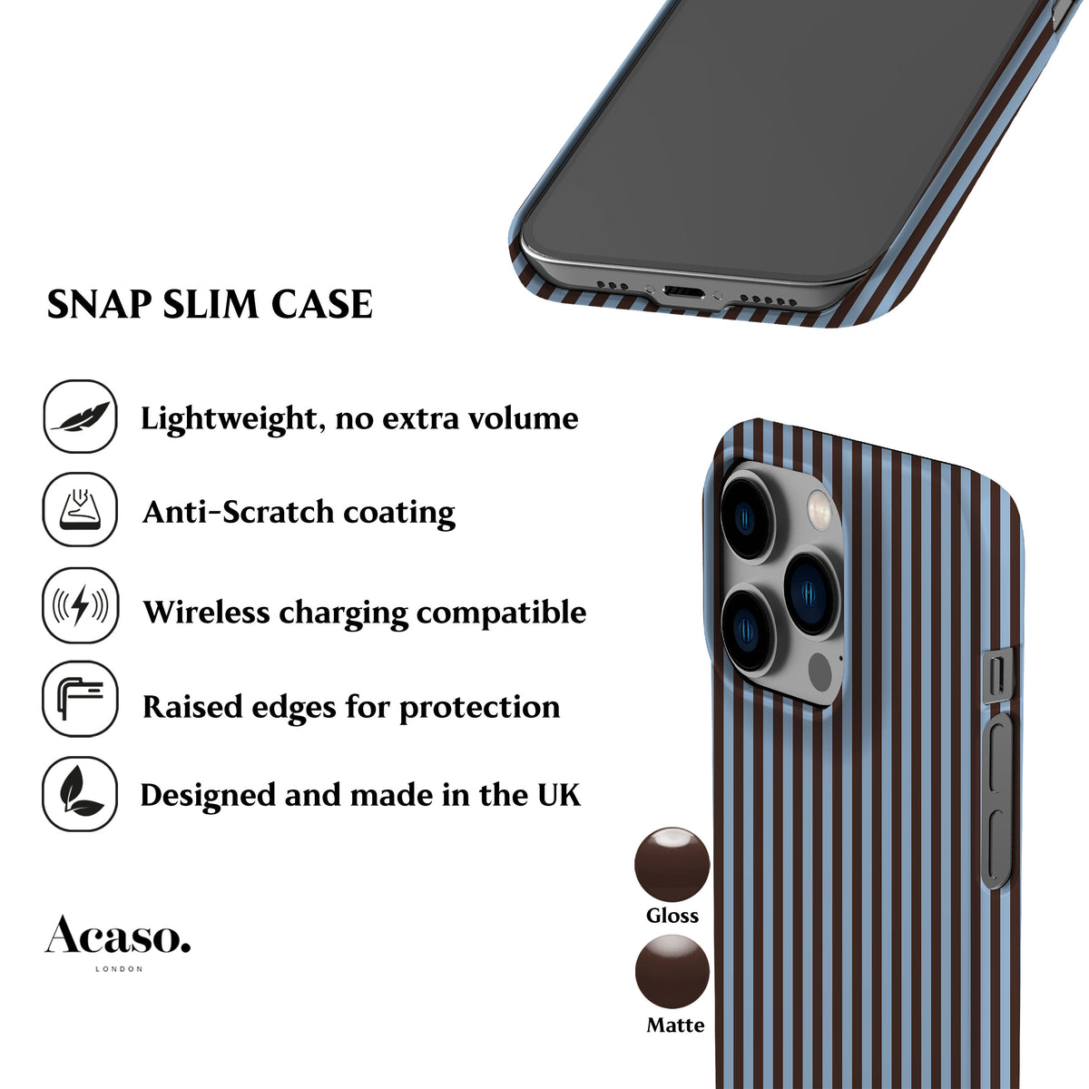Midnight Stripes Phone Case
