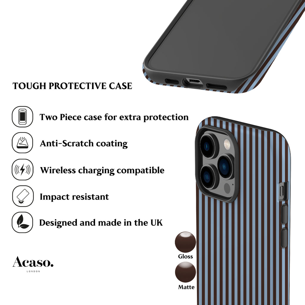 Midnight Stripes Phone Case