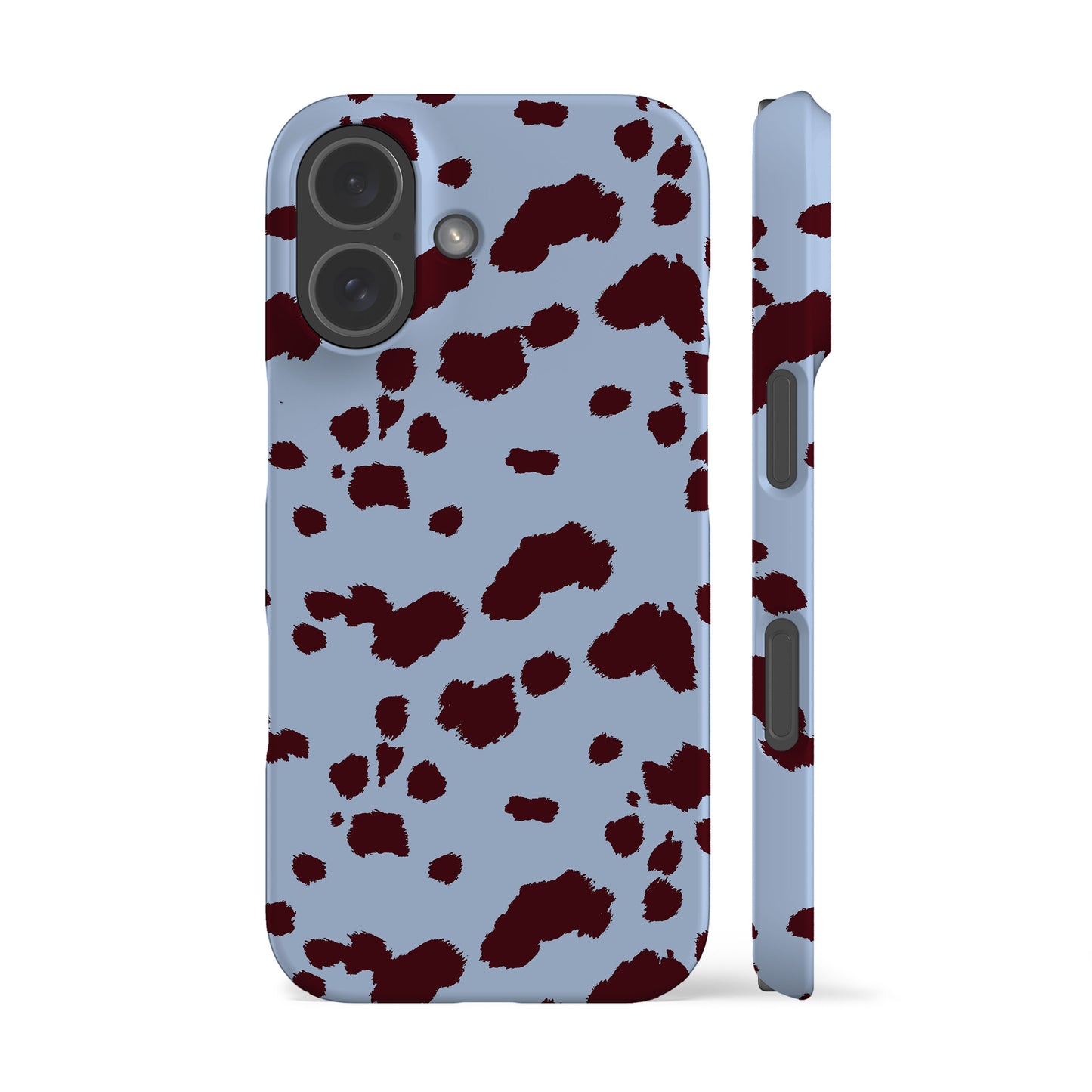 Blue Mini Cow Print Phone Case