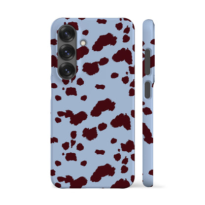 Blue Mini Cow Print Phone Case