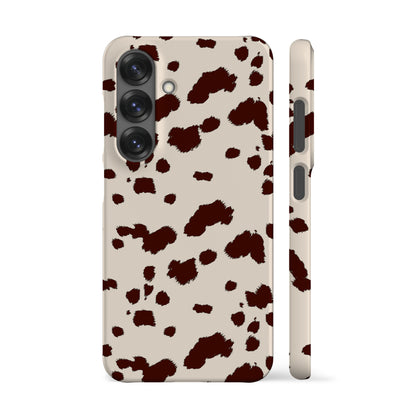 Brown Mini Cow Print Phone Case