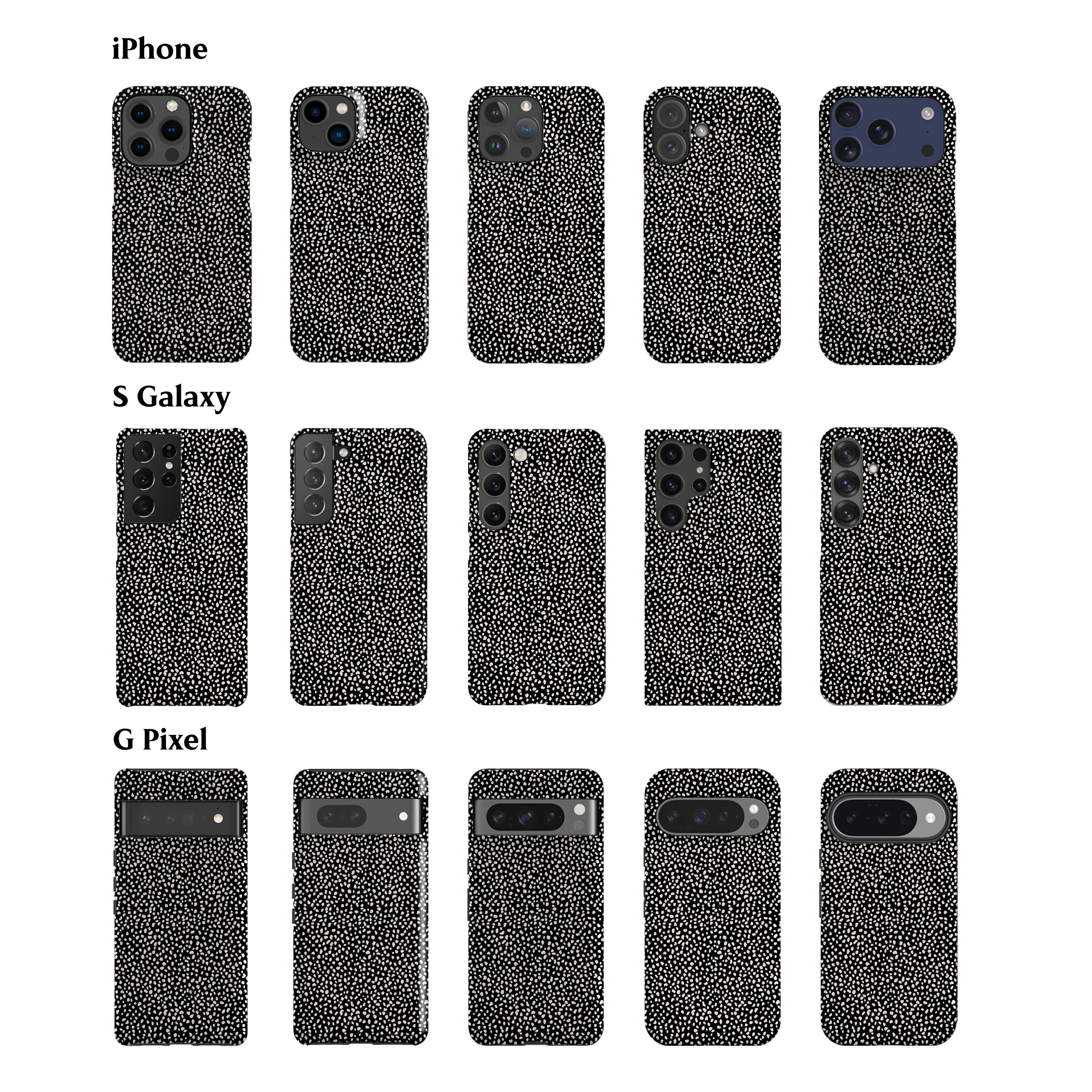 Mini Dalmatian Black Phone Case