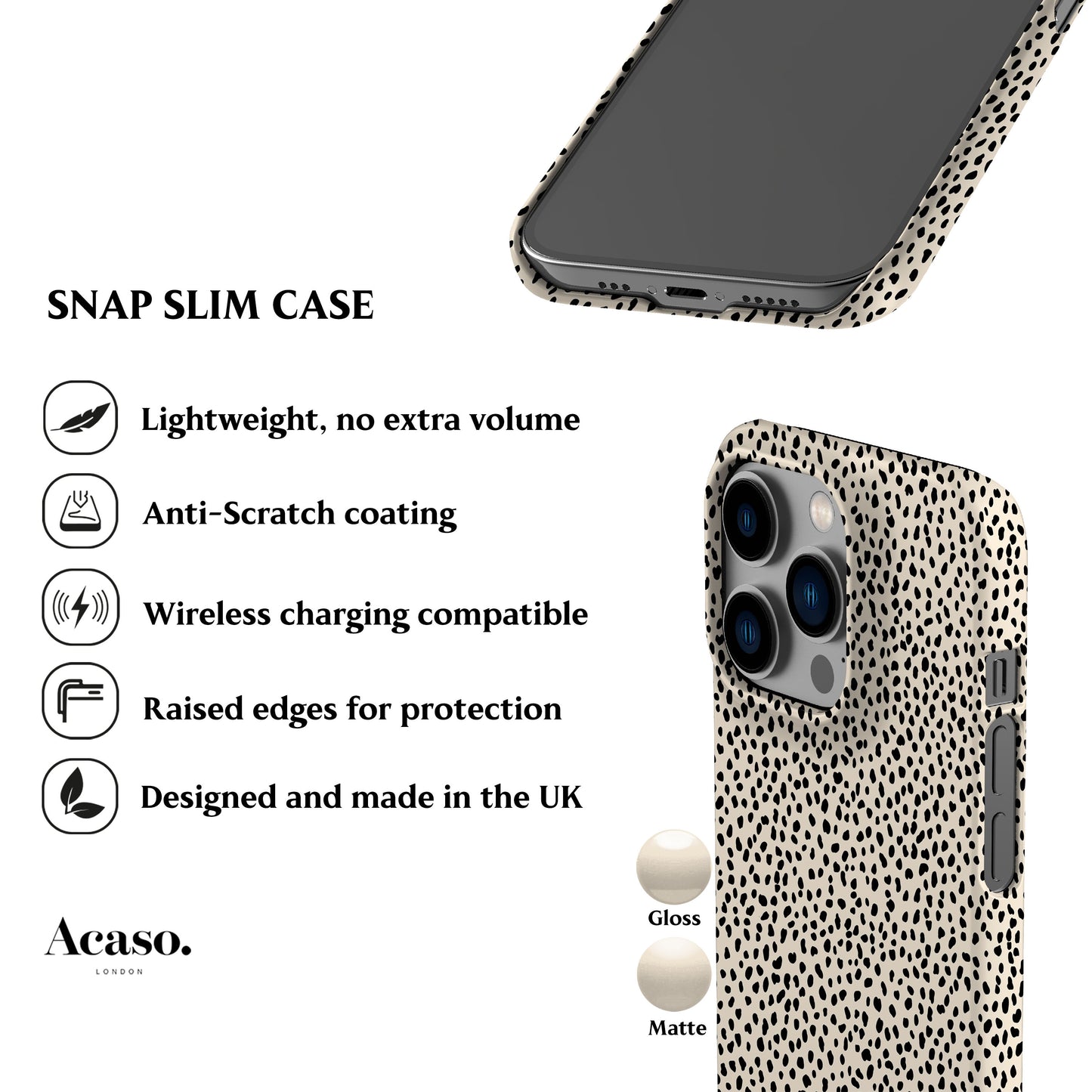 Mini Dalmatian White Phone Case