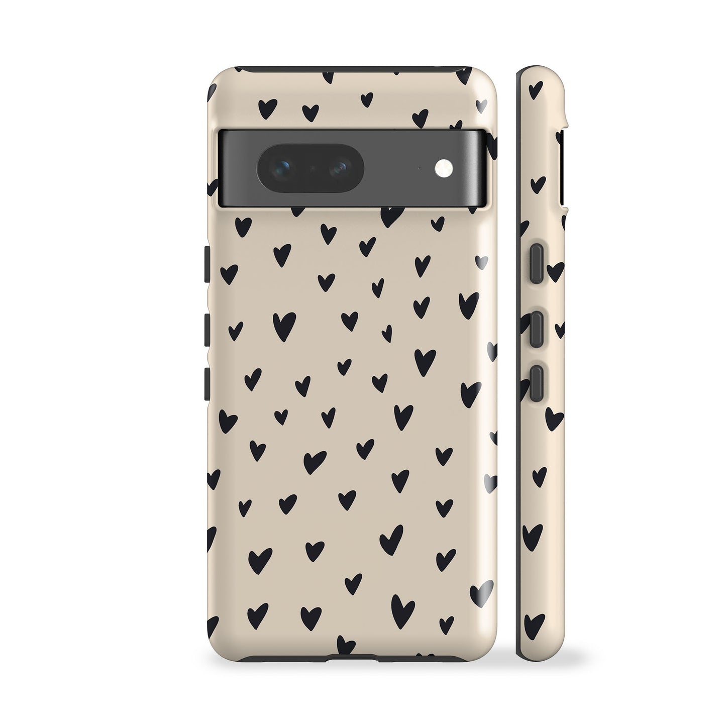 Mini Black Hearts Phone Case