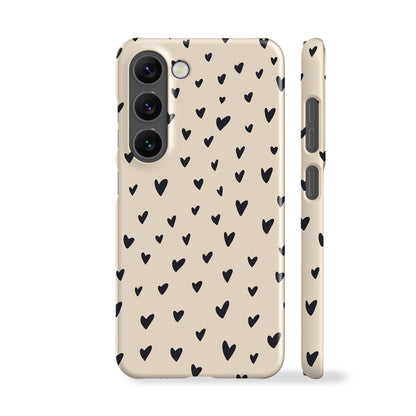 Mini Black Hearts Phone Case