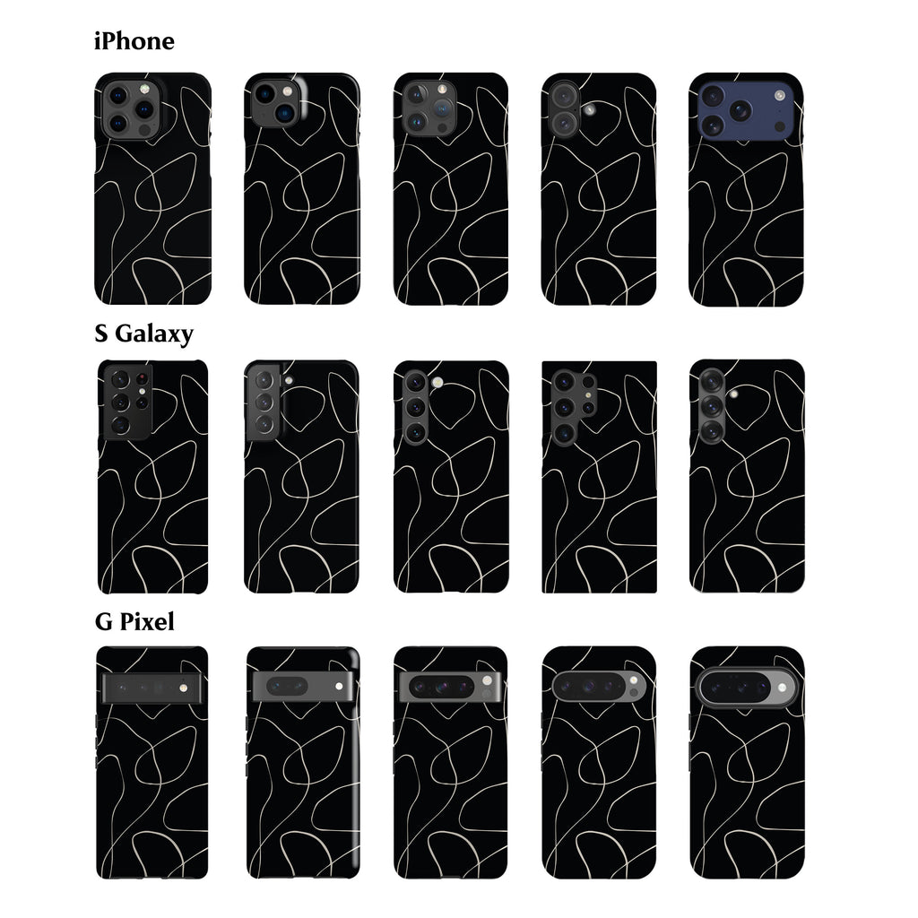 Minimal Art Black Phone Case