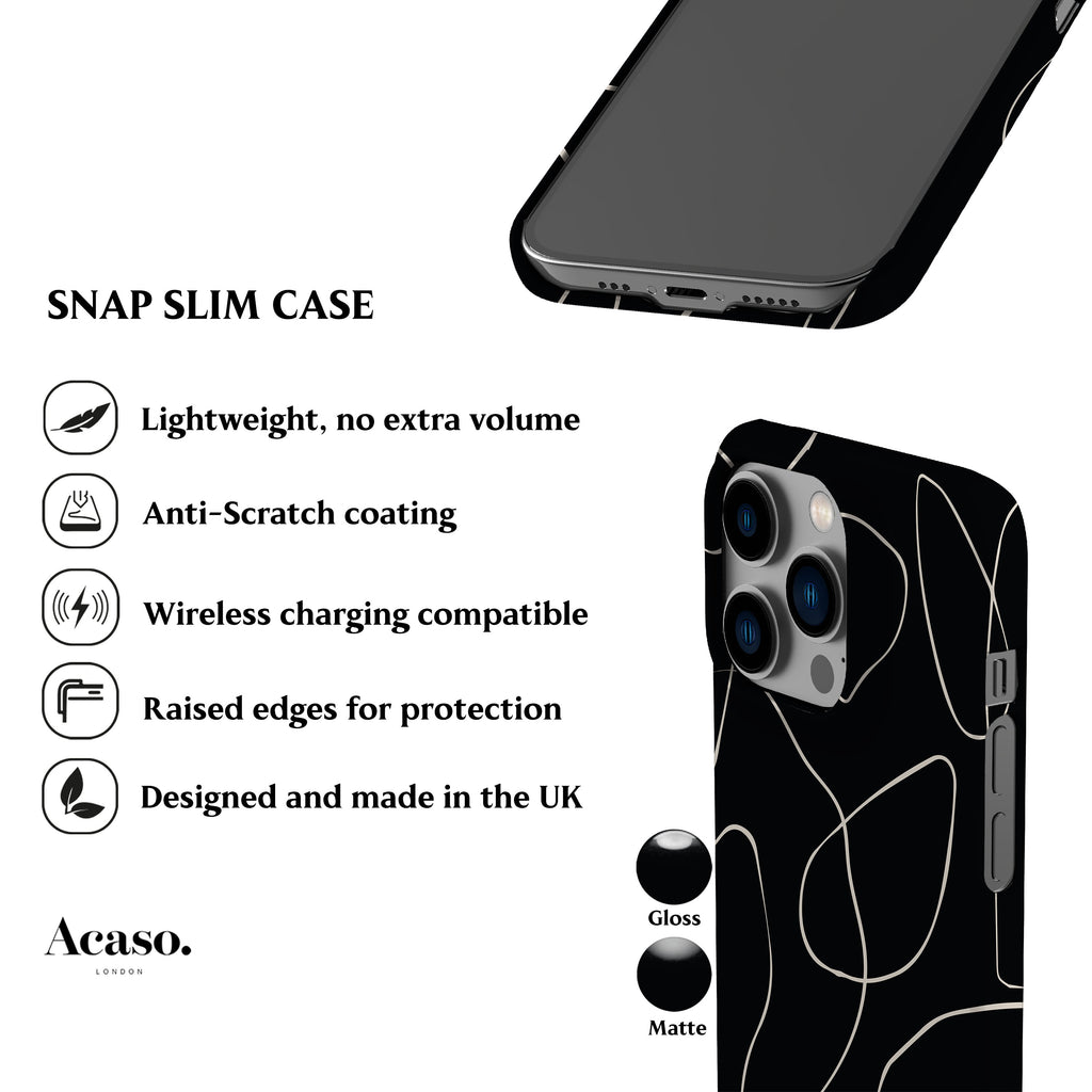 Minimal Art Black Phone Case
