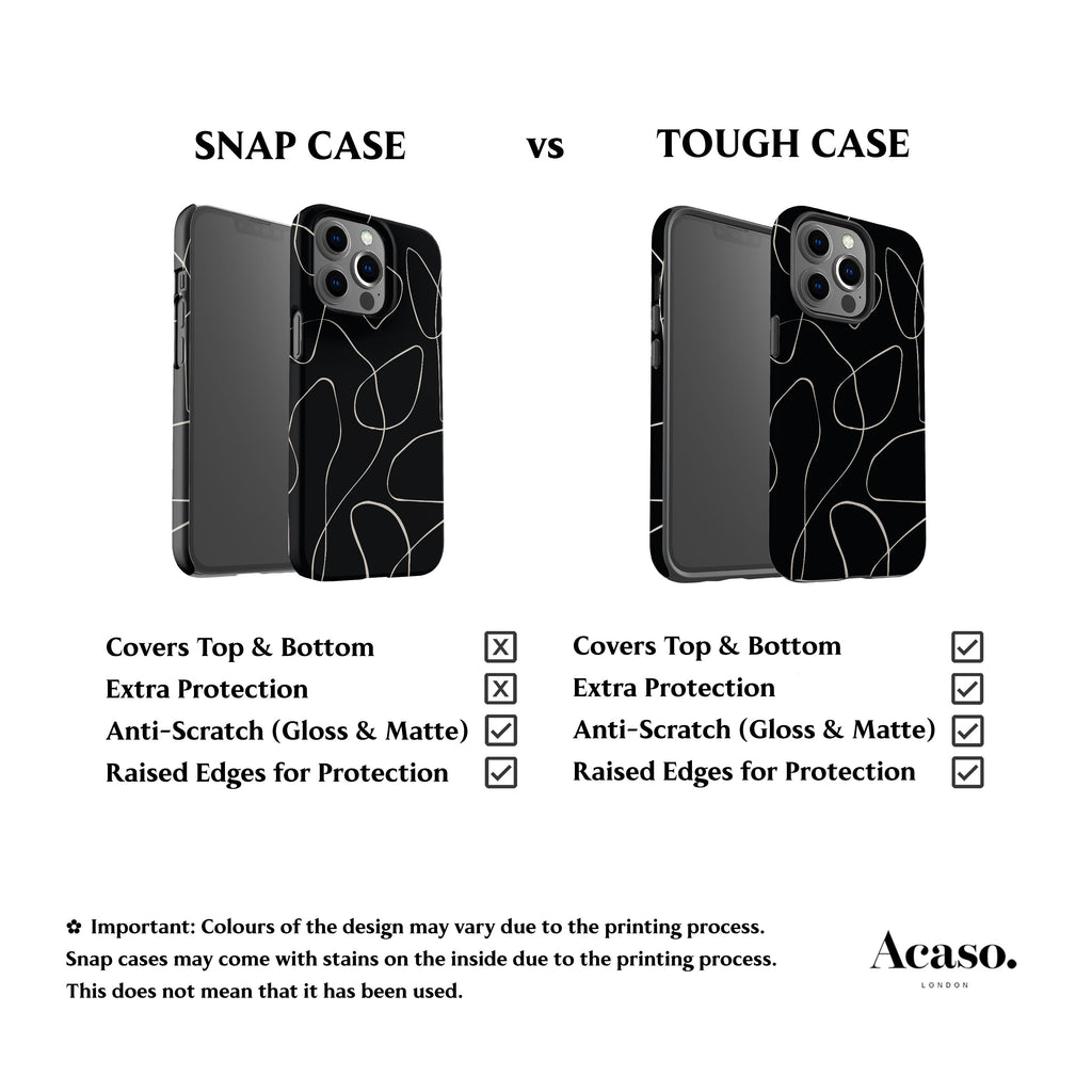 Minimal Art Black Phone Case