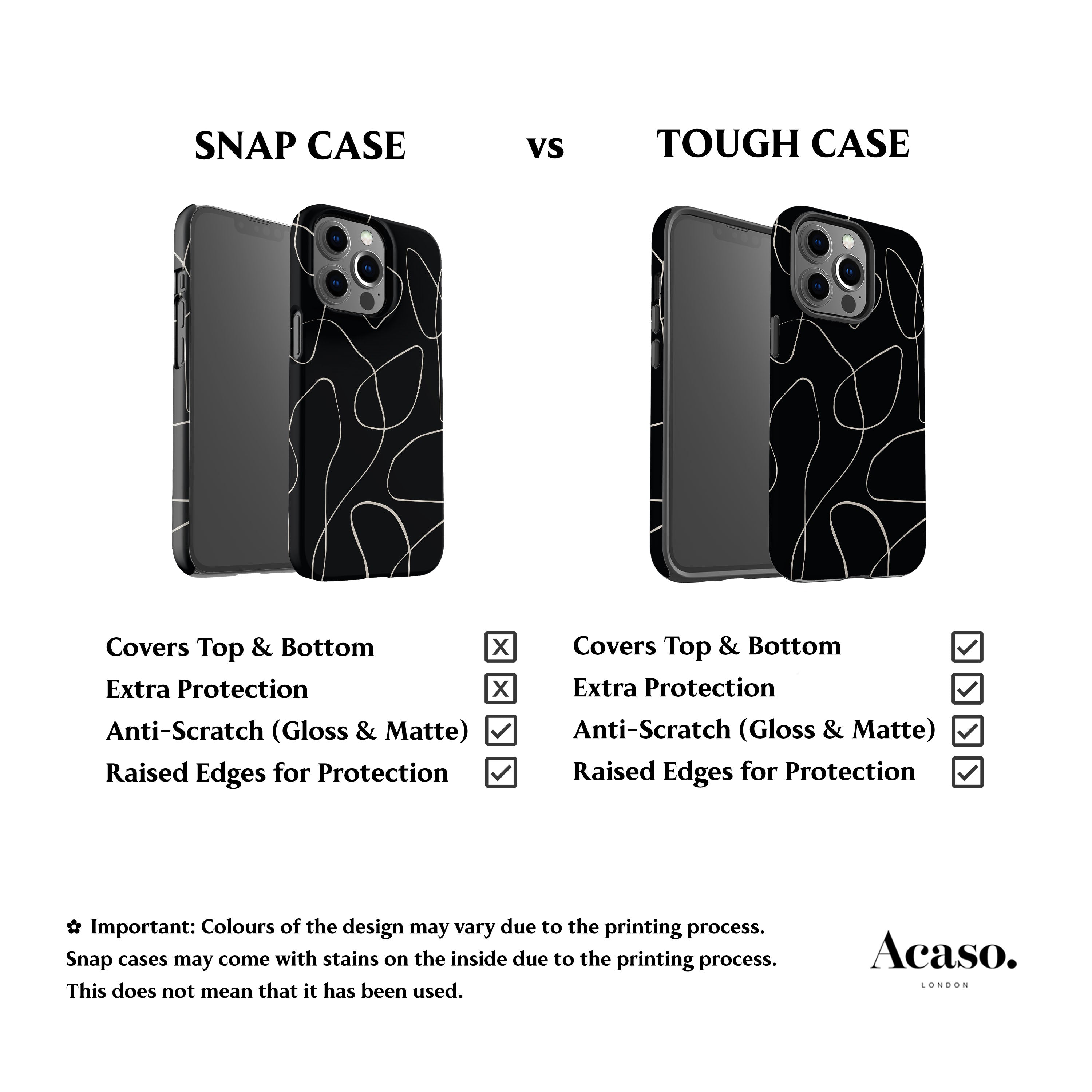 Minimal Art Black Phone Case