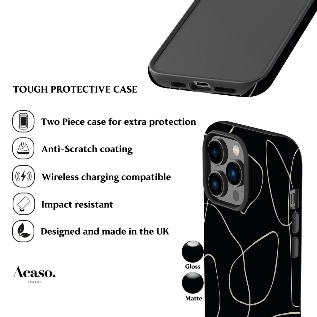 Minimal Art Black Phone Case