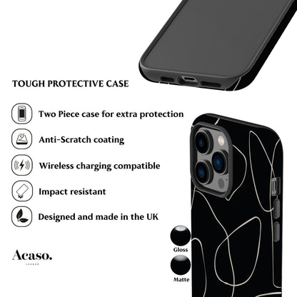 Minimal Art Black Phone Case