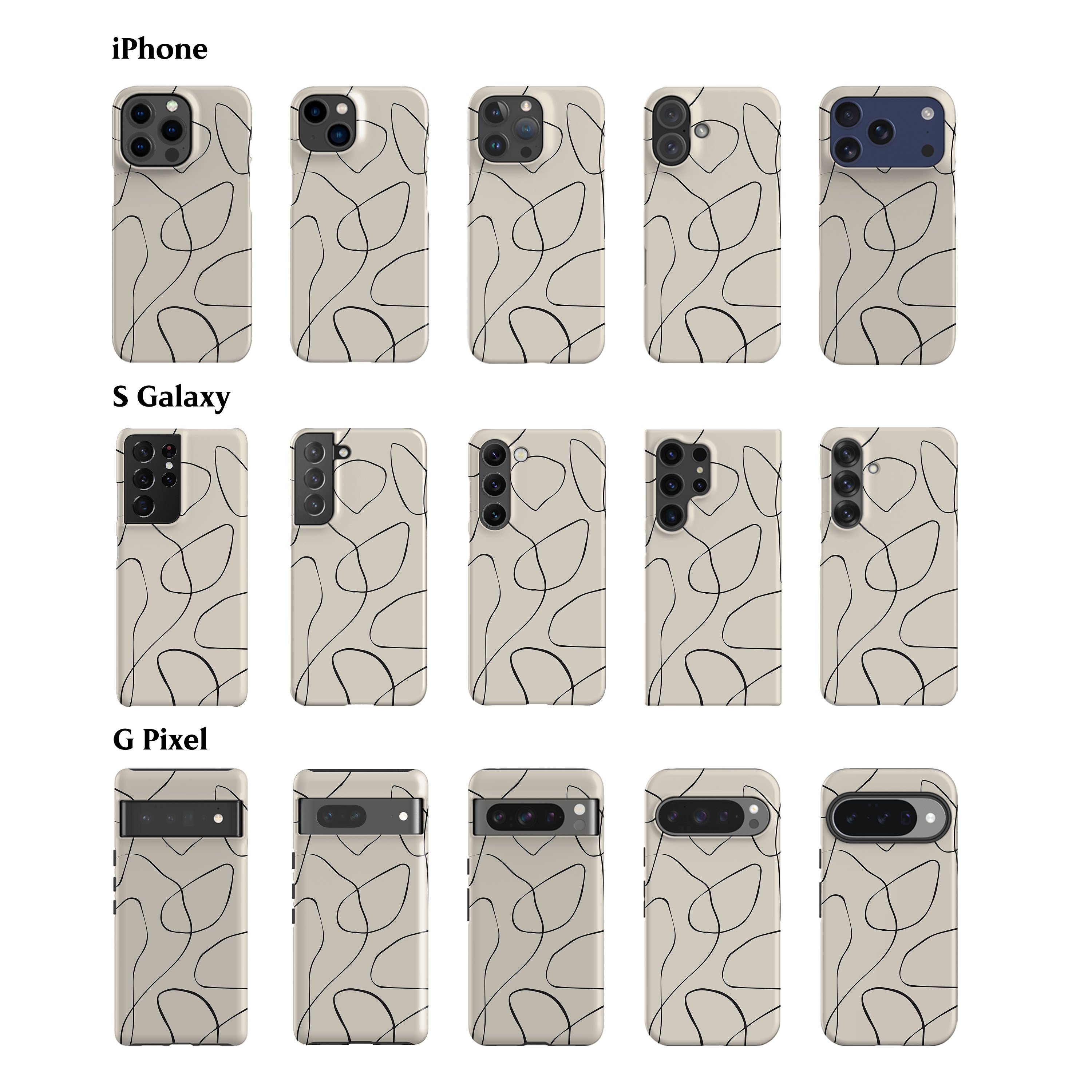 Minimal Art Ecru Phone Case