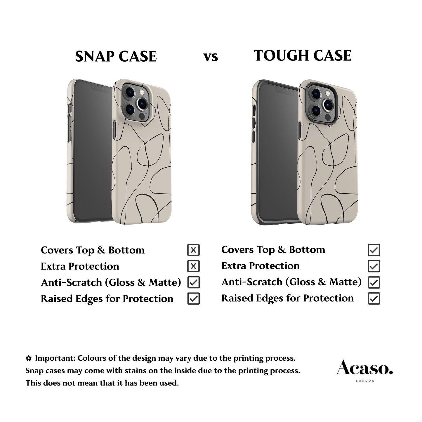 Minimal Art Ecru Phone Case