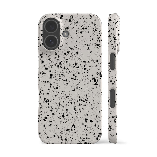 Minimal Speckled White Phone Case
