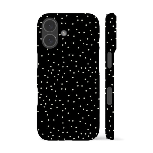 Minimal Spotty Black Phone Case