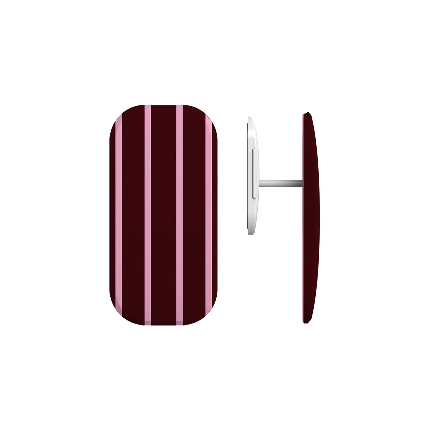 Minimal Maroon Stripes Phone Grip
