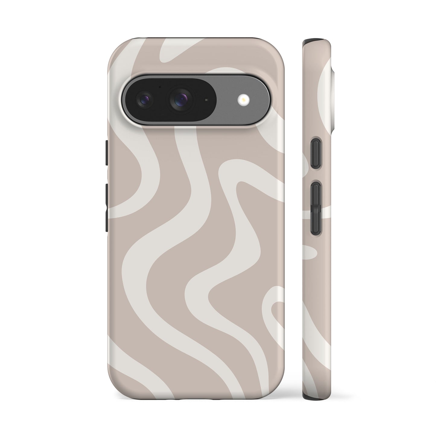 Minimal Wave Beige Phone Case