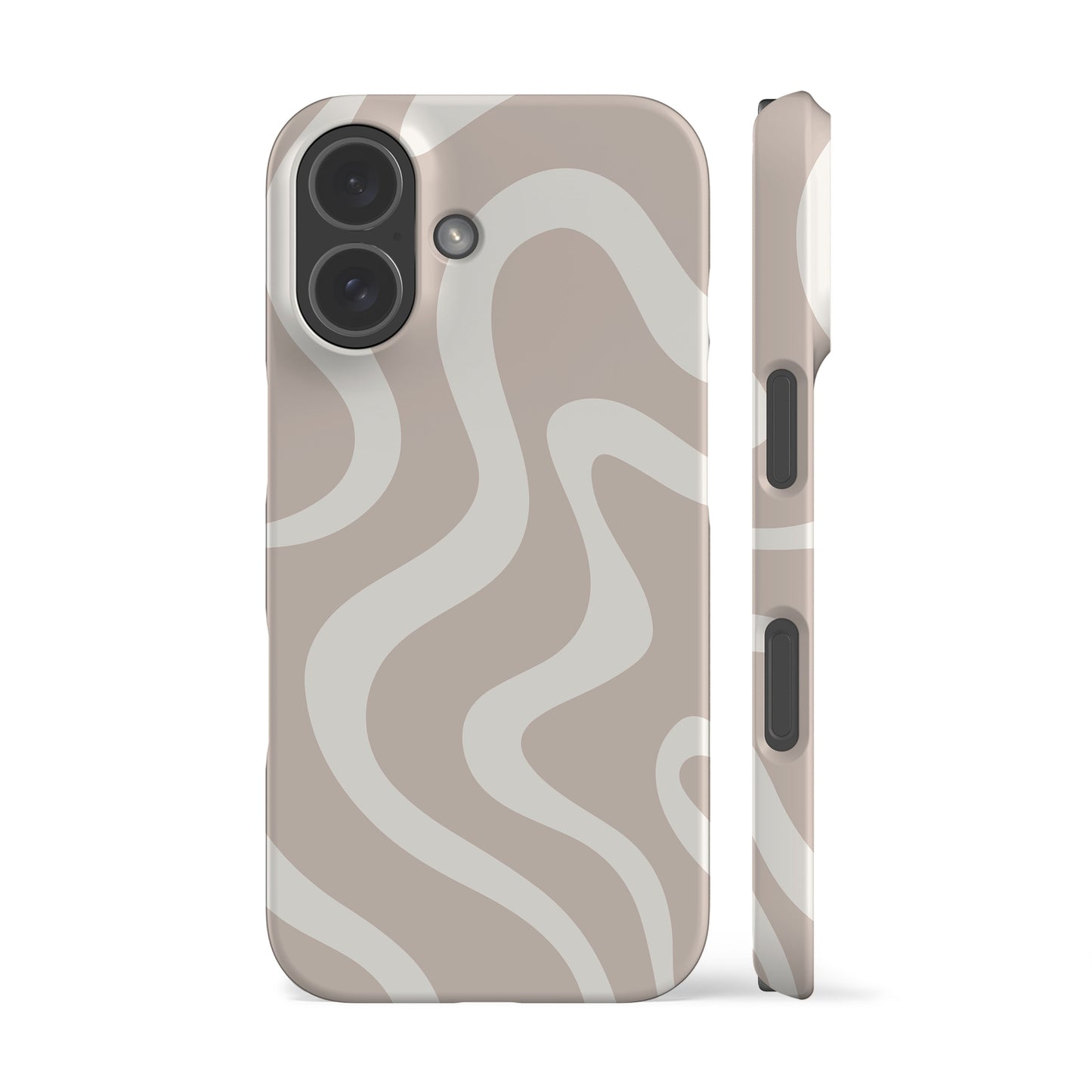 Minimal Wave Beige Phone Case