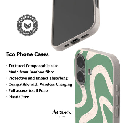 Green Wave Eco-Friendly Phone Case