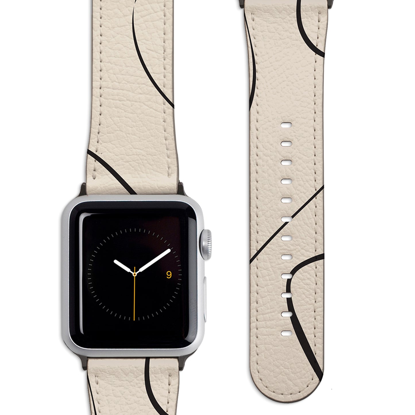 Minimal Ecru Apple Watch Strap