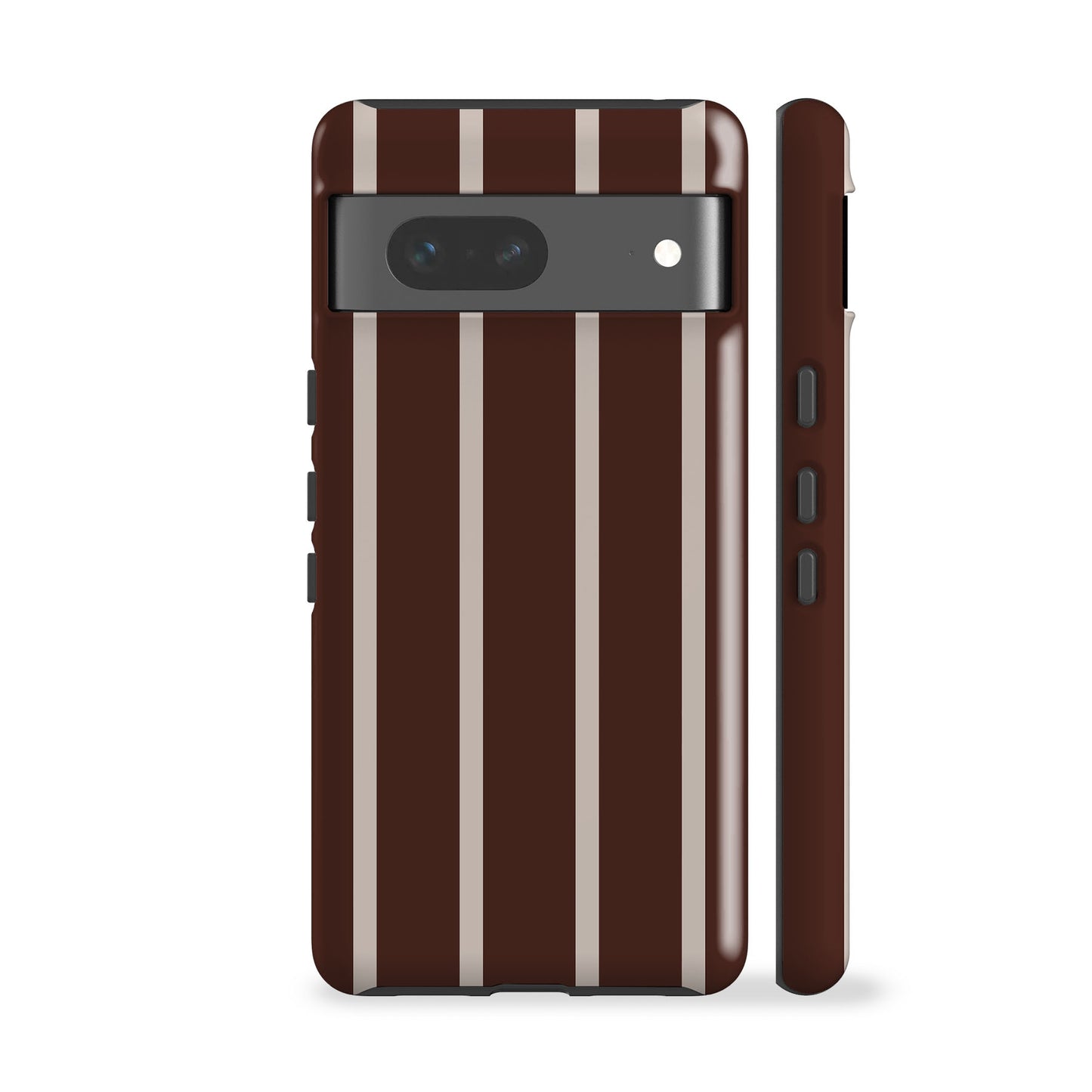Minimal Brown Striped Phone Case