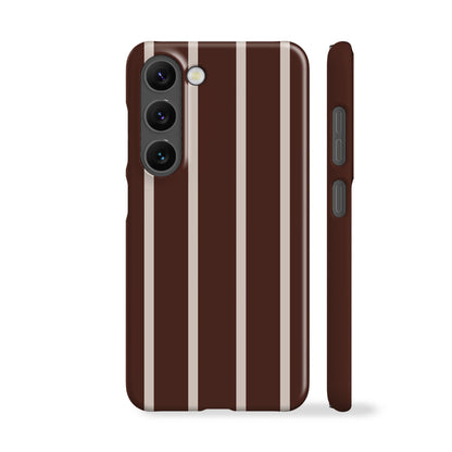 Minimal Brown Striped Phone Case