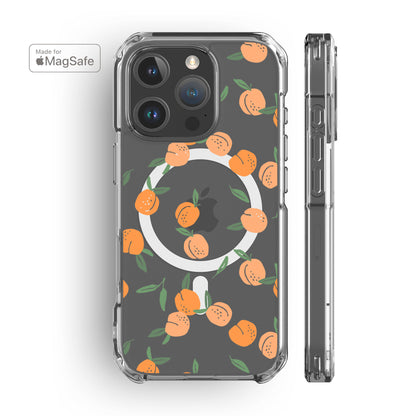 Peaches Clear MagSafe iPhone Case